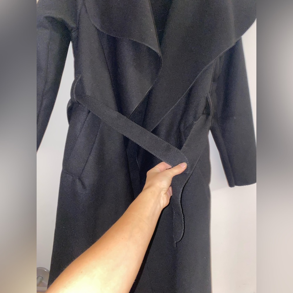 PrettyLittleThing Black Pea Coat - Picture 4 of 7